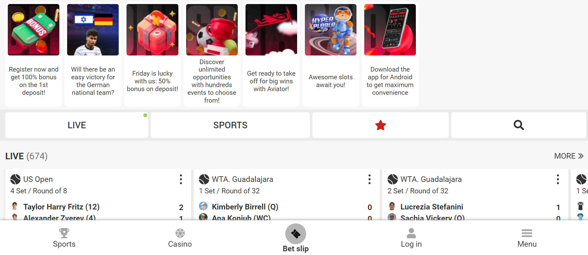 XpariBet Mobile Website Version XpariBet Mobile Website Version
